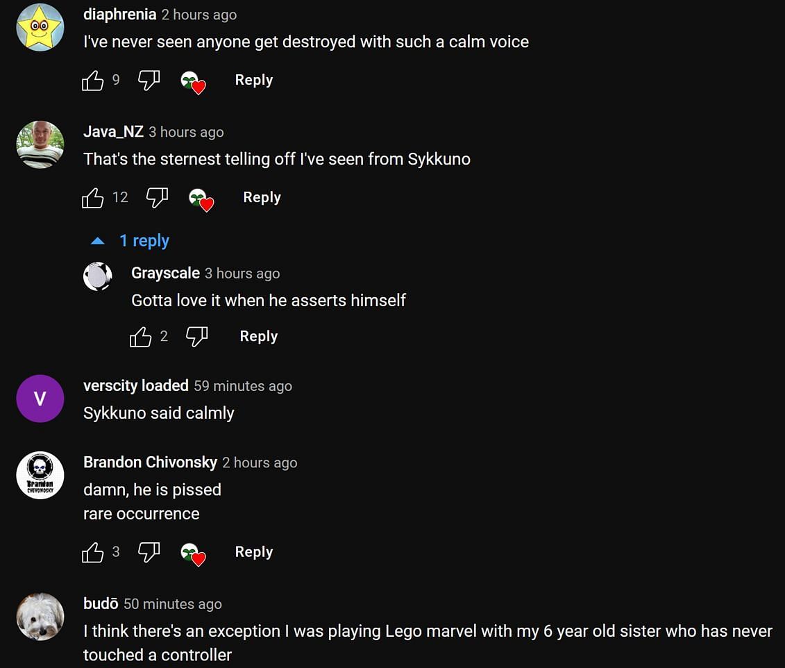 Fans in the YouTube comments section reacting to the streamer's take (Image via It's Me Highkkuno/YouTube)